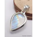 Bijou pendentif en Pierre de lune bleue péristérite - Bijoux en Pierre de lune