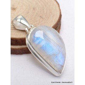 Bijou en Pierre de lune bleue péristérite forme larme Bijoux en Pierre de lune CWA12.7