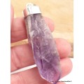 Grand pendentif Améthyste brute Pendentifs pierres naturelles CWA18