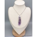 Grand pendentif Améthyste brute Pendentifs pierres naturelles CWA18