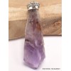 Grand pendentif Améthyste brute sur roche-mère Bijoux en Améthyste CWA18.2