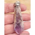 Grand pendentif Améthyste brute sur roche-mère Bijoux en Améthyste CWA18.2