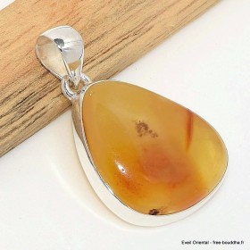 Pendentif véritable Ambre de la Baltique asymétrique Bijoux en Ambre de la Baltique CWA19