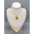 Pendentif véritable Ambre de la Baltique asymétrique - Bijoux en Ambre de la Baltique
