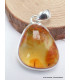 Bijou Pendentif véritable Ambre de la Baltique asymétrique Bijoux en Ambre de la Baltique CWA19.1