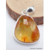Bijou Pendentif véritable Ambre de la Baltique asymétrique Bijoux en Ambre de la Baltique CWA19.1