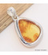 Bijou Pendentif véritable Ambre de la Baltique asymétrique Bijoux en Ambre de la Baltique CWA19.1