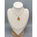 Bijou Pendentif véritable Ambre de la Baltique asymétrique - Bijoux en Ambre de la Baltique