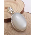 Pendentif Pierre naturelle Pierre de Lune blanche du Sri Lanka - Pendentifs pierres naturelles