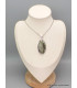 Gros pendentif Actinolite verte ovale Bijoux en Actinolite CWA23