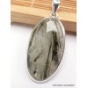 Gros pendentif Actinolite verte ovale Bijoux en Actinolite CWA23