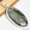 Gros pendentif Actinolite verte ovale Bijoux en Actinolite CWA23