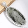 Gros pendentif Actinolite verte ovale Bijoux en Actinolite CWA23