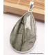 Gros pendentif Actinolite verte forme goutte Bijoux en Actinolite CWA23.1