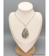 Gros pendentif Actinolite verte forme goutte Bijoux en Actinolite CWA23.1