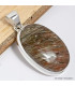 Pendentif ovale en Actinolite verte Bijoux en Actinolite CWA23.3