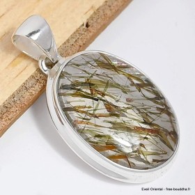 Bijou Actinolite Verte pendentif oval Bijoux en Actinolite CWA23.4