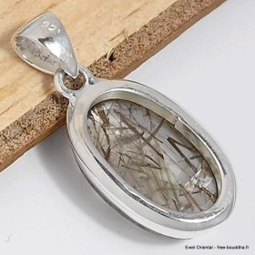 Petit pendentif Actinolite Verte oval Bijoux en Actinolite CWA23.5