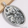 Pendentif oval Agate Medicine Bow (Wyoming) Pendentifs pierres naturelles CWA24.2