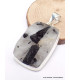 Pendentif Tourmaline noire sur Quartz rectangulaire Bijoux en Tourmaline Noire CWA25.1