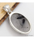 Pendentif Tourmaline noire sur Quartz blanc ovale Bijoux en Tourmaline Noire CWA25.2