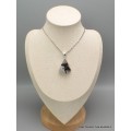 Bijou Pendentif Tourmaline noire sur Quartz losange Bijoux en Tourmaline Noire CWA25.4