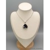Pendentif Tourmaline noire sur Quartz blanc forme goutte Pendentifs pierres naturelles CWA25.3