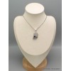 Bijou Pierre de lune bleue et Tourmaline noire Bijoux en Pierre de lune CWA20.4