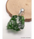 Bijou pendentif Chrome diopside serti griffes-e Pendentifs pierres naturelles PAC59.6