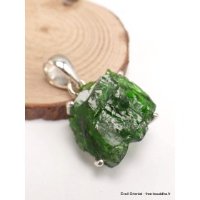 Bijou pendentif Chrome diopside serti griffes Bijoux en Chrome Diopside PAC59.6