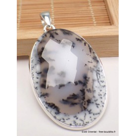 Gros Pendentif en Merlinite facettée Pendentifs pierres naturelles PAC58