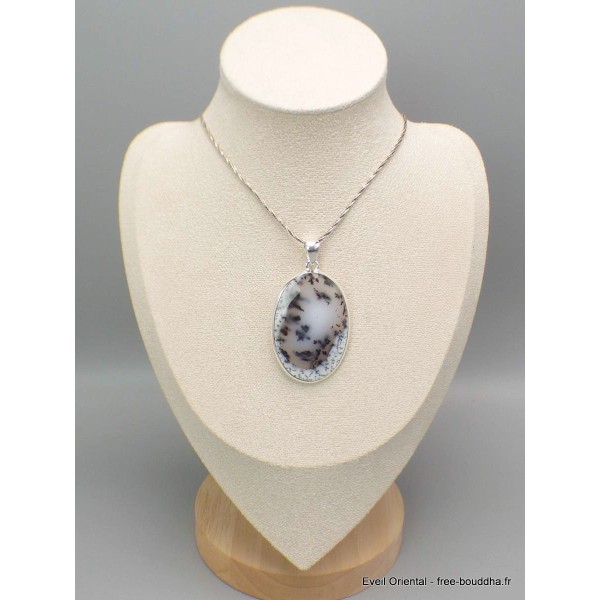 Gros Pendentif en Merlinite facettée Pendentifs pierres naturelles PAC58
