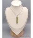 Long Pendentif en Cyanite verte brute Bijoux en Cyanite Verte PAC13.4