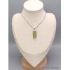 Pendentif en Cyanite verte brute serti griffes Bijoux en Cyanite Verte PAC13.5