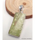 Pendentif en Cyanite verte brute serti clos Bijoux en Cyanite Verte PAC13.4-a
