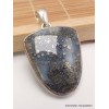 Pendentif Pyrite sur Agate forme écusson Bijoux en Pyrite sur Agate PAC61.8