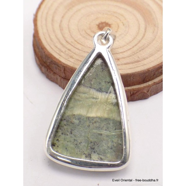 Pendentif Opale Impériale triangulaire-cx Bijoux en Opale Verte Impériale CWA28