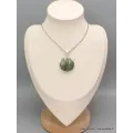 Pendentif Opale impériale forme ronde - Bijoux en Opale Verte Impériale