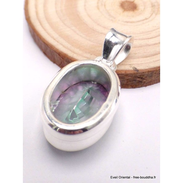 Pendentif oval en Quartz Mystique Bijoux en Quartz Mystique PAC30.6