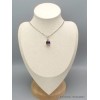 Pendentif argent Quartz mystique bélière feuille Bijoux en Quartz Mystique PAC30.8
