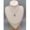 Pendentif argent Quartz mystique rectangulaire Bijoux en Quartz Mystique PAC30.8