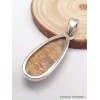 Pendentif véritable Pierre du Soleil dorée forme goutte-dz Pendentifs pierres naturelles PAC71.3