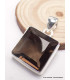 Bijou Quartz fumé pendentif carré Pendentifs pierres naturelles PAC72.6