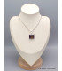 Bijou Quartz fumé pendentif carré Pendentifs pierres naturelles PAC72.6