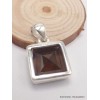 Pendentif Bijou Quartz fumé pendentif carré Bijoux en Quartz Fumé PAC72.7