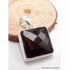Pendentif Bijou Quartz fumé pendentif carré Bijoux en Quartz Fumé PAC72.7