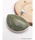 Pendentif Opale Verte Impériale semi-ronde Pendentifs pierres naturelles PAC76.3
