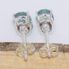 Clous d'oreilles en Fluorite verte facettée Bijoux en Fluorite cwa31