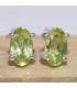 Boucles d'oreilles clous en péridot facetté Bijoux en Péridot CWA32