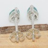 Clous d'oreilles Apatite bleu néon facettée Bijoux en Apatite bleue CWA34